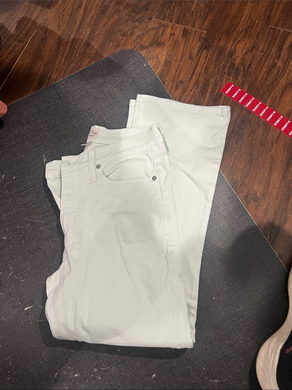 J. Crew Women's White Flare Jeans